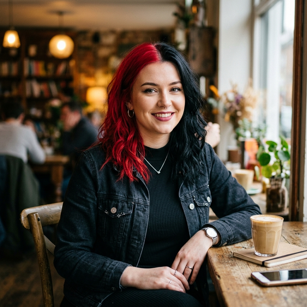 15 Emo Hairstyle Ideas That Are Giving Main Character Energy in 2026 7 Red and Black Split Dye