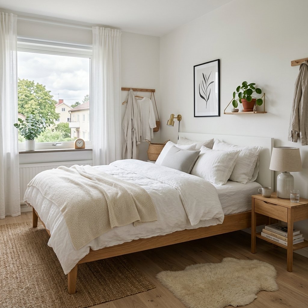 18 White Bedroom Ideas That Look Straight Out of a Pinterest Dream 9 Scandinavian White Bedroom Style