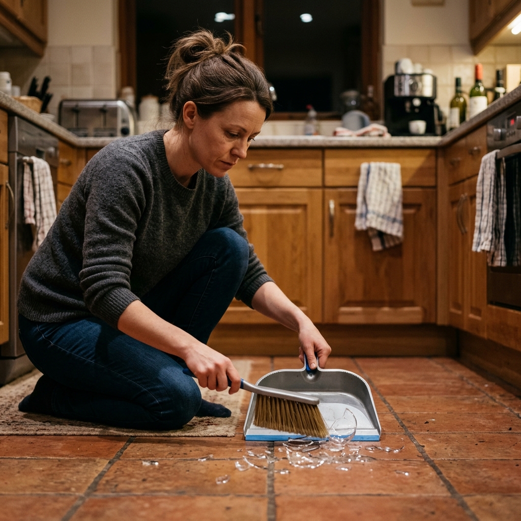 A Glass Pan Exploded in Their Kitchen — And Then Her Boyfriend Blamed HER for It 4 She Cleaned It Up — He Got More Angry