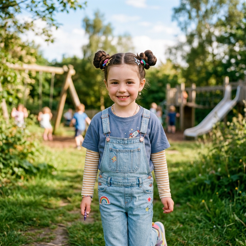 16 Kid Hairstyle Ideas That Are Cute, Easy & Totally Playground-Approved 11 Space Buns