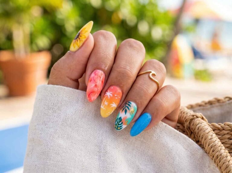 16 Summer Acrylic Nails That Will Instantly Upgrade Your Vibe (Hot Girl Nails Only )