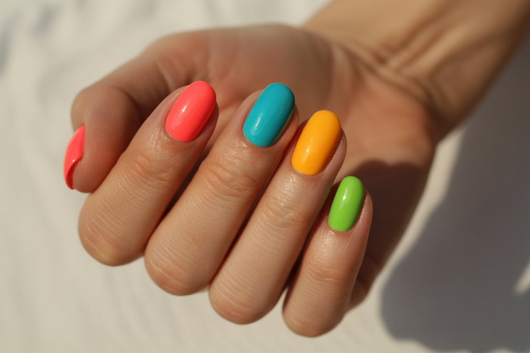 Summer Nails Bright Colors
