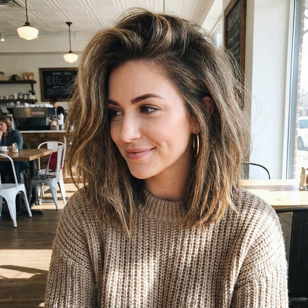 15 Cute Simple Hairstyle Ideas You’ll Actually Want to Wear Every Day (Because Effortless = Hot Girl Energy) 13 Textured Lob with Volume