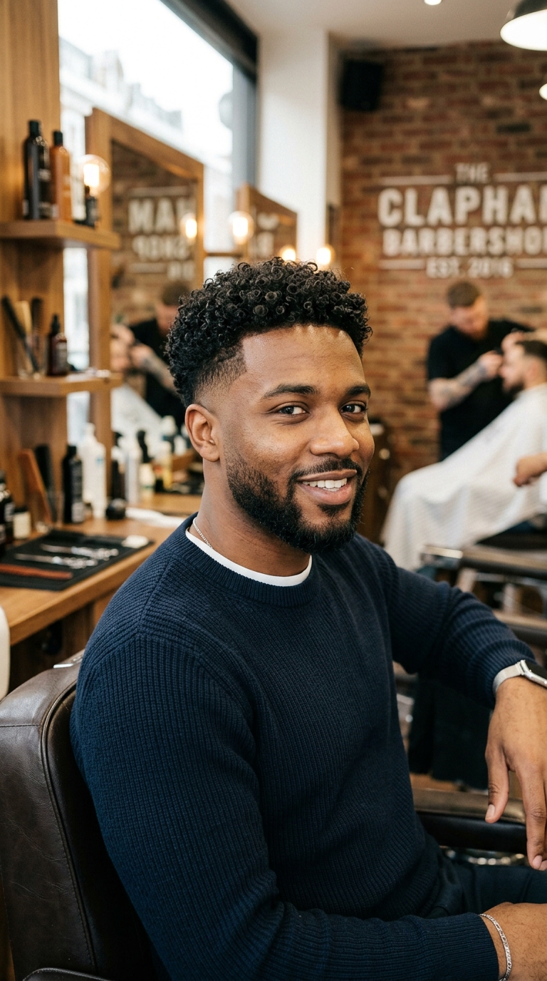16 Curly Hairstyles for Men That Are Seriously Turning Heads Right Now (And Yes, You Can Pull Them Off) 2 The Classic Curly Taper Fade