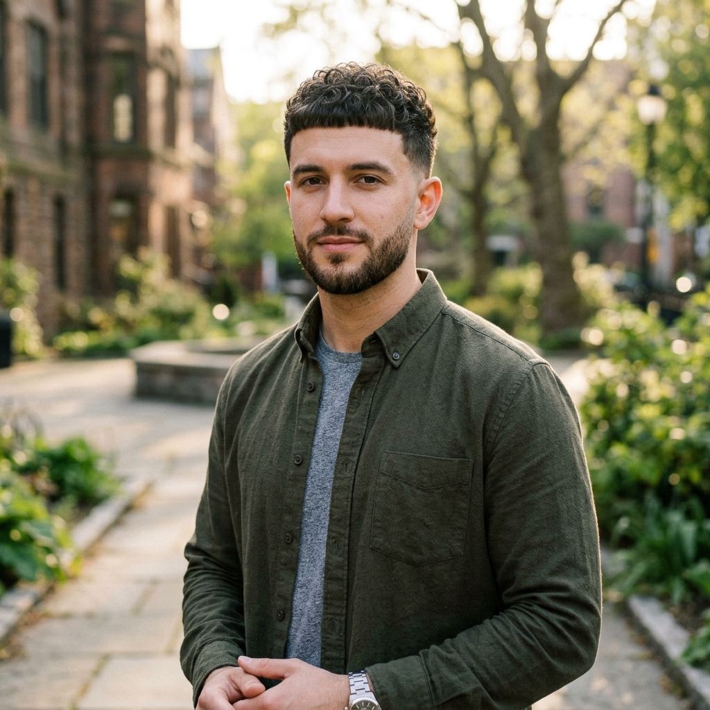 16 Curly Hairstyles for Men That Are Seriously Turning Heads Right Now (And Yes, You Can Pull Them Off) 11 The Curly Caesar Cut