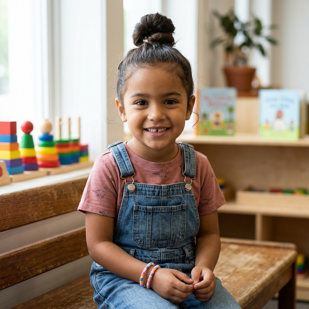 16 Kid Hairstyle Ideas That Are Cute, Easy & Totally Playground-Approved 9 Top Knot Bun