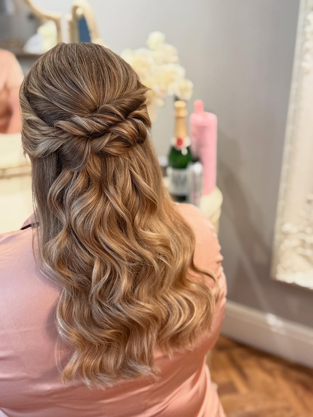 16 Quinceañera Hairstyles Ideas That Will Have Everyone Asking “Wait… Who Did Your Hair?!” 17 Twisted Half-Up Hairstyle