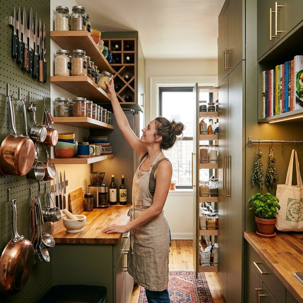 16 Galley Kitchen Ideas That Make Small Spaces Look Expensive Without Even Trying 5 Use Vertical Storage Like Your Life Depends on It