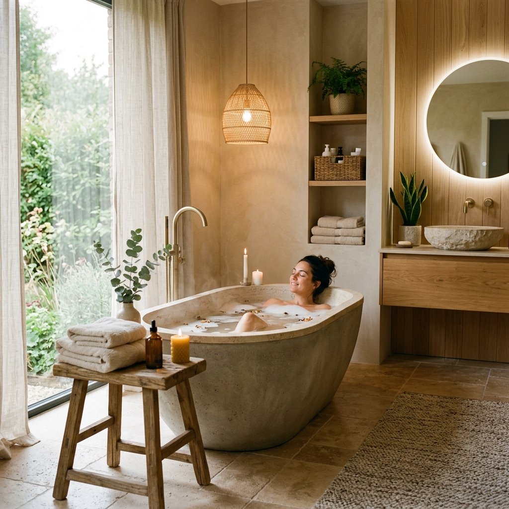 16 Spa Bathroom Ideas That’ll Make Your Home Feel Like a 5-Star Retreat 2 Warm Neutral Tones That Feel Instantly