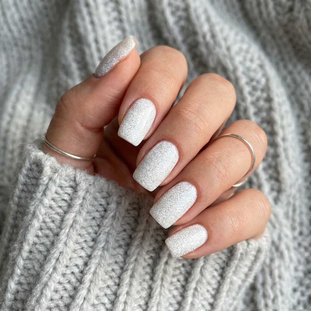 17 White Summer Nails That Scream “Clean Girl Energy” (And Honestly Go With Everything) 16 White Glitter Nails
