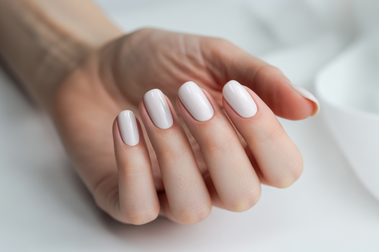 White Summer Nails