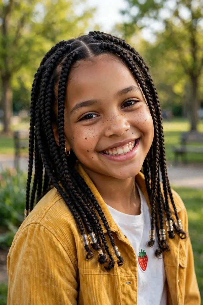 17 Braided Hairstyles for Kids, Negotiated the Way Parents Actually Get Them Done 6 bk 05 box braids