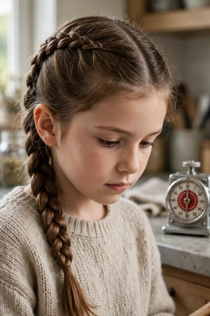 17 Braided Hairstyles for Kids, Negotiated the Way Parents Actually Get Them Done 14 bk 13 single french braid