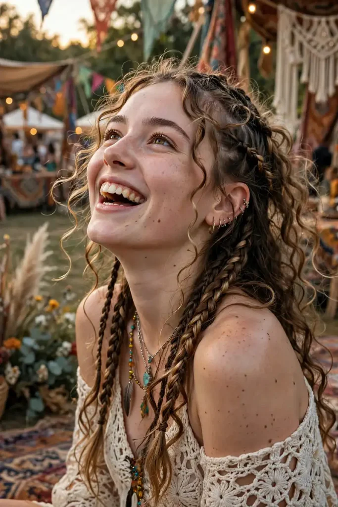 16 Curly Braided Hairstyles, Overheard During One Day at a Braiding Salon 4 braided 03 boho braids