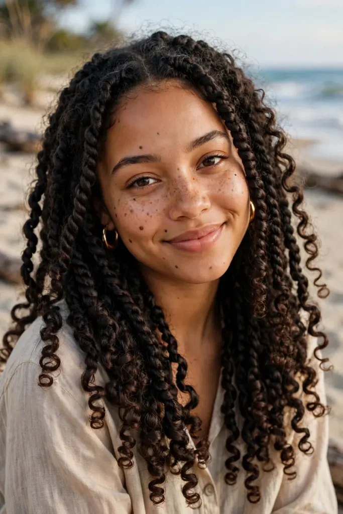 16 Curly Braided Hairstyles, Overheard During One Day at a Braiding Salon 11 braided 10 passion twists