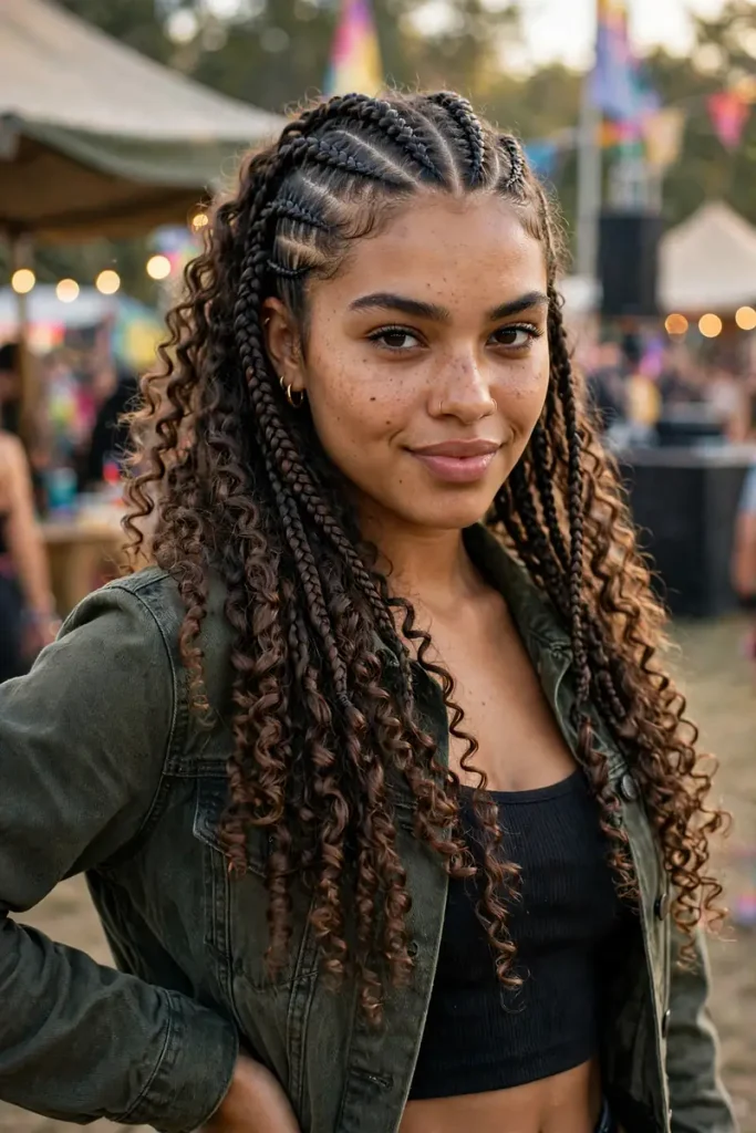 16 Curly Braided Hairstyles, Overheard During One Day at a Braiding Salon 12 braided 11 lemonade braids