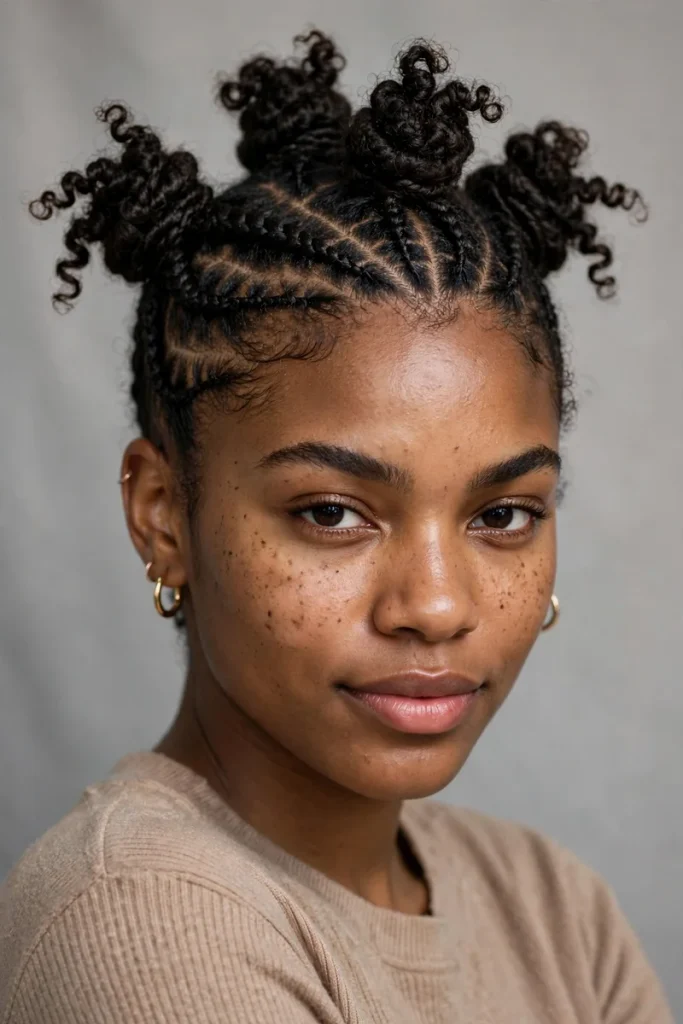 16 Curly Braided Hairstyles, Overheard During One Day at a Braiding Salon 13 braided 12 flattwists bantu knots