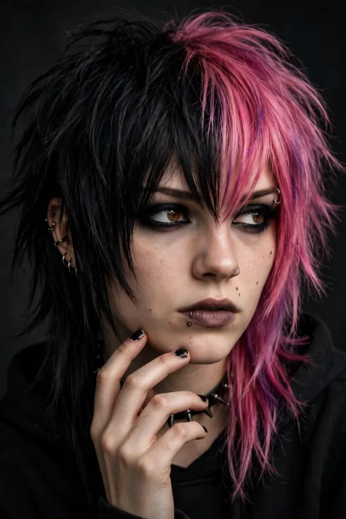 15 Emo Hairstyle Ideas, From 2000s Classics to Grown-Up Emo 11 emo 10 two tone split dye