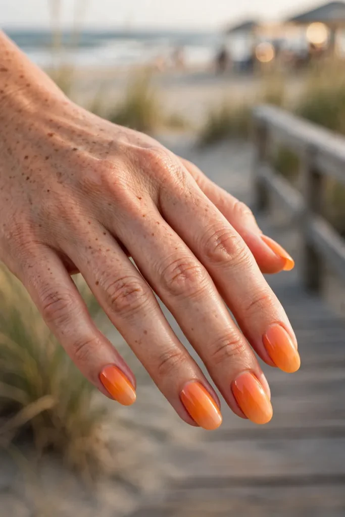 16 Orange Summer Nails So Juicy They Practically Glow 2 image 17