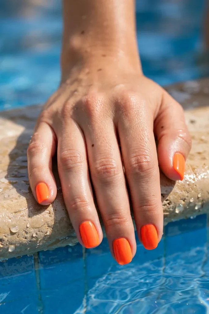 16 Orange Summer Nails So Juicy They Practically Glow 3 image 19