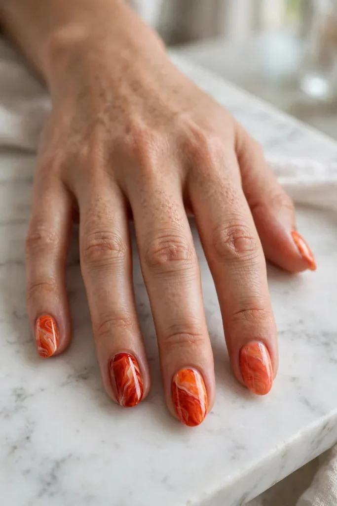 16 Orange Summer Nails So Juicy They Practically Glow 8 image 23