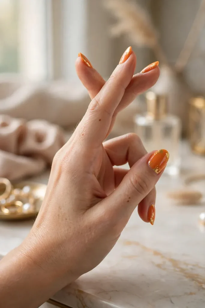 16 Orange Summer Nails So Juicy They Practically Glow 16 image 31