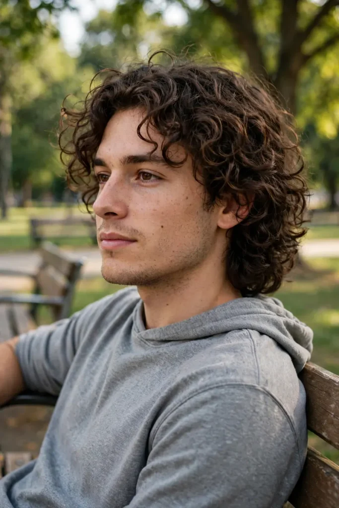 15 Medium Men's Hairstyles, Pulled From a Barber's Actual Text Thread With Clients 15 men 14 medium natural curl