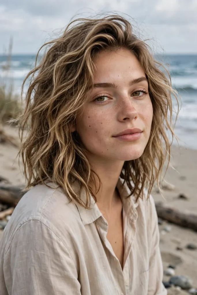 midlength 11 textured beach waves
