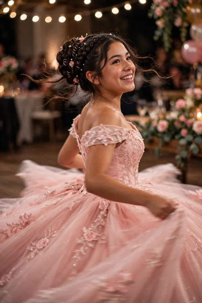 15 Quinceañera Hairstyles ideas, Walked Through Like the Night's Actual Program 6 quince 05 secured updo spinning
