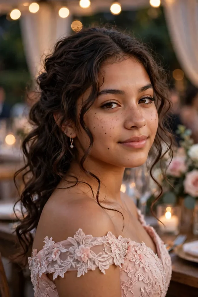 15 Quinceañera Hairstyles ideas, Walked Through Like the Night's Actual Program 8 quince 07 soft loosened curls