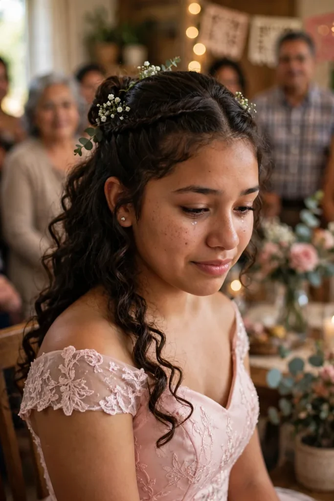 15 Quinceañera Hairstyles ideas, Walked Through Like the Night's Actual Program 9 quince 08 simple halfup switch