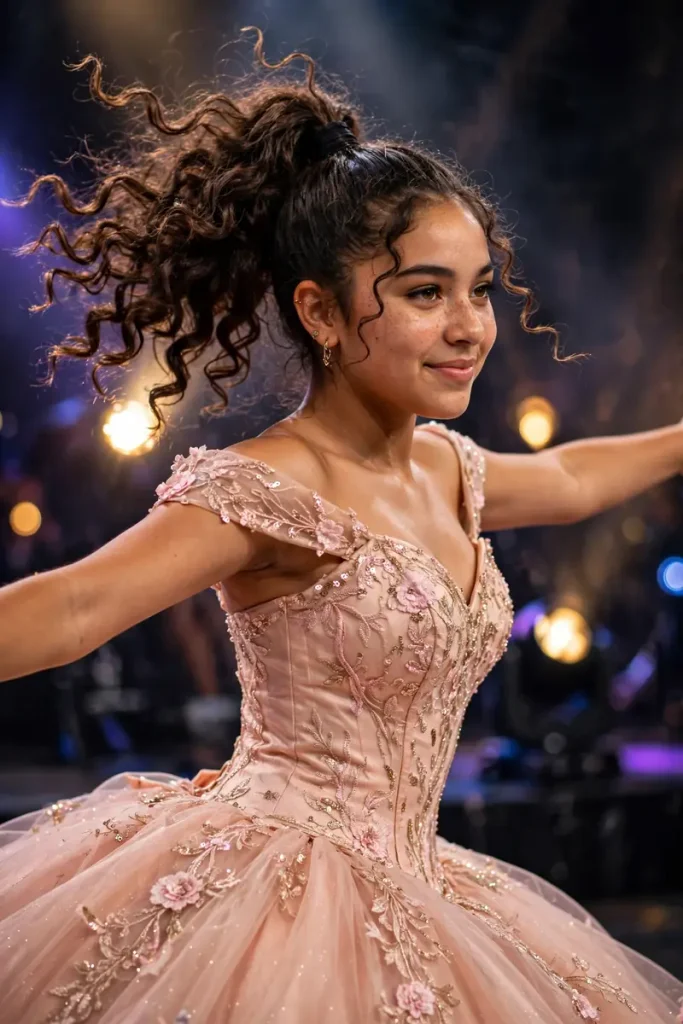 15 Quinceañera Hairstyles ideas, Walked Through Like the Night's Actual Program 10 quince 09 high secure ponytail
