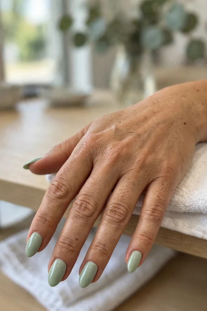 16 Green Summer Nails That Will Make Everyone Stare 3 s01 sage whisper