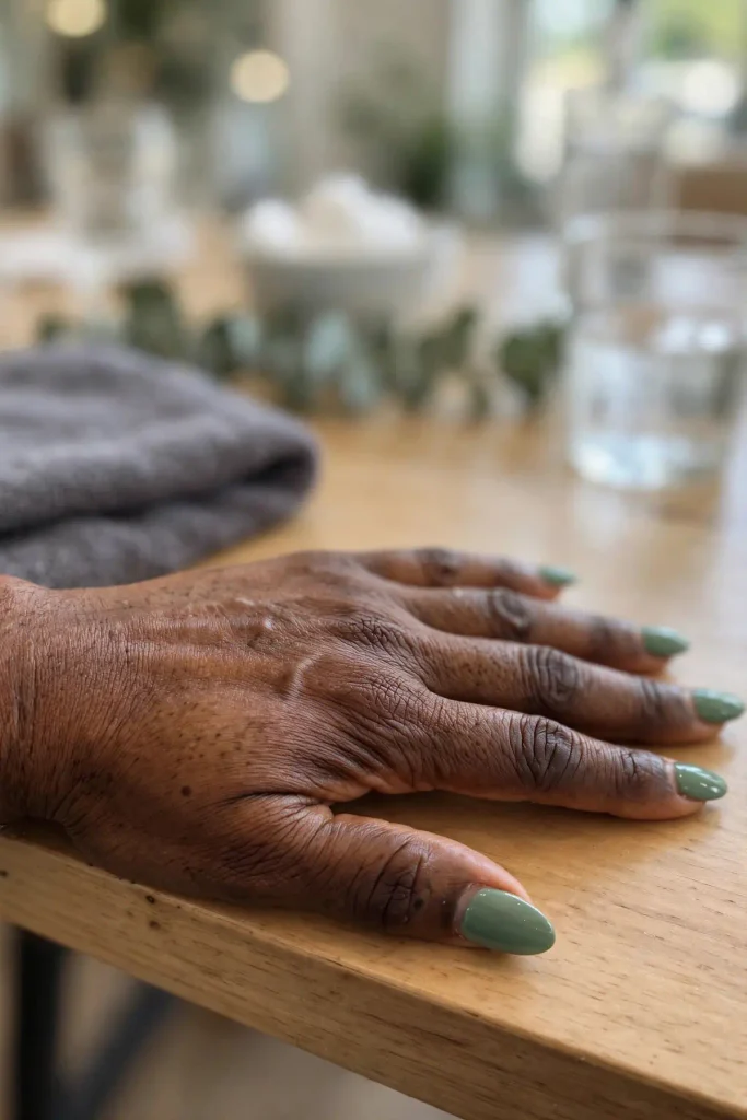 16 Green Summer Nails That Will Make Everyone Stare 6 s04 eucalyptus