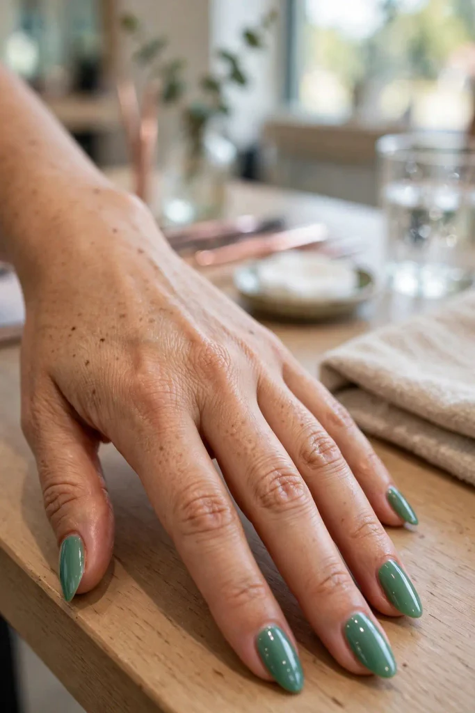 16 Green Summer Nails That Will Make Everyone Stare 7 s05 sea glass green