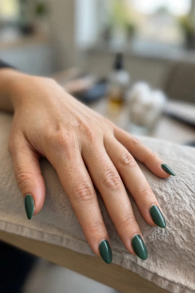16 Green Summer Nails That Will Make Everyone Stare 9 s07 deep seaweed