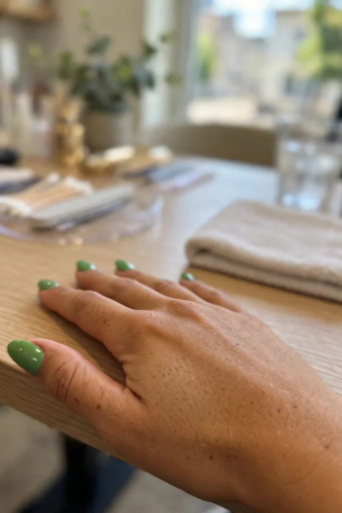16 Green Summer Nails That Will Make Everyone Stare 12 s10 granny apple
