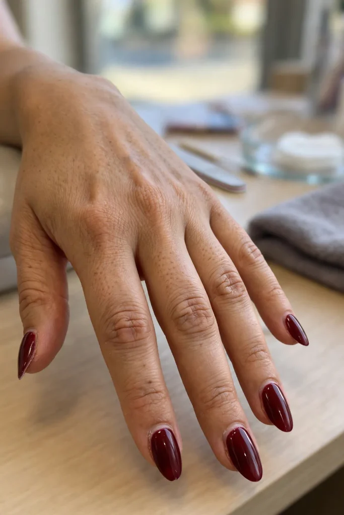 15 Shellac Nail Summer: Two Weeks of Perfect 13 s11 burgundy shellac
