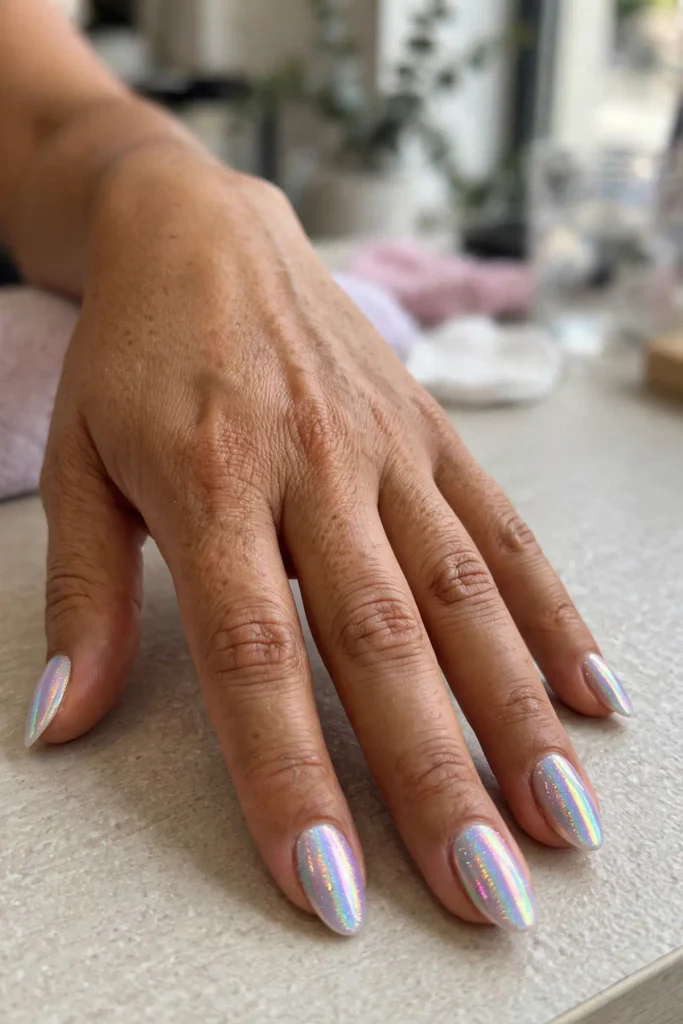17 Chrome Summer Nails: The Shiniest Season on Record 13 s11 unicorn holo