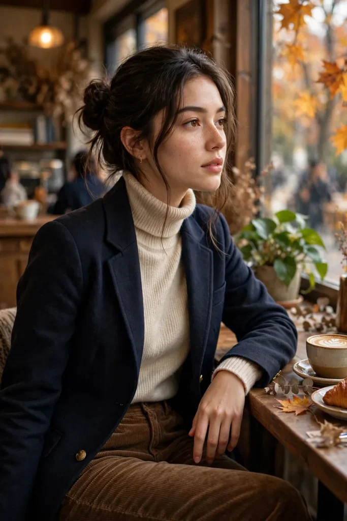 17 School Outfit Ideas (That Aren't Boring) 13 sch 12 corduroy pants turtleneck