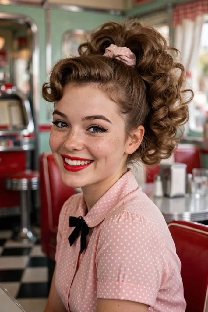 16 Vintage Hairstyle Ideas, Organized by the Technique That Creates Them 14 vintage 13 bouncy 50s high ponytail