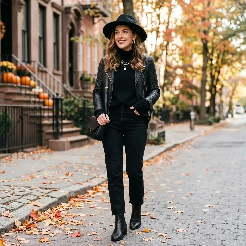 17 Fall Outfit Ideas That Make You Look Instantly Put Together Without Trying Too Hard 14 All Black Fall Look