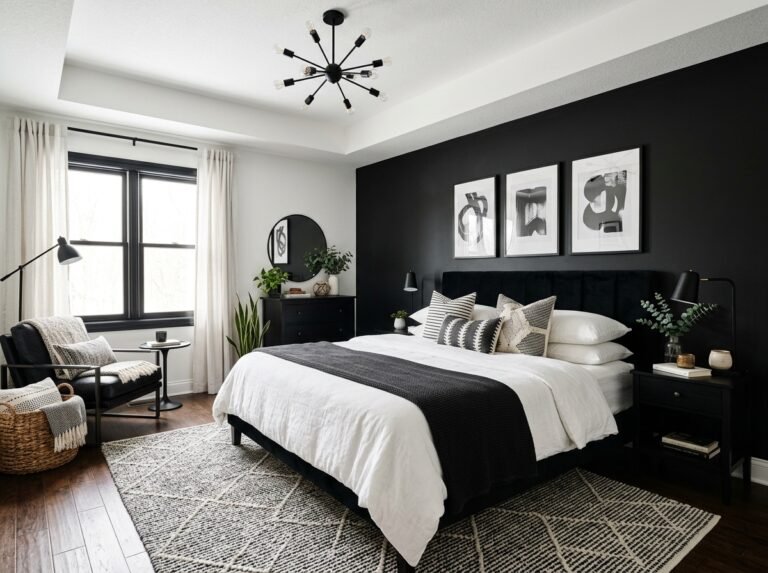 Black and White Bedroom Ideas