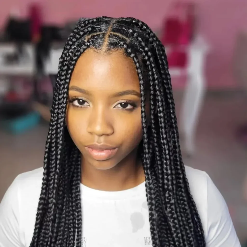 16 Vacation Hairstyles That'll Make You Look Effortlessly Gorgeous (Even After a 10-Hour Flight) 9 Box Braids