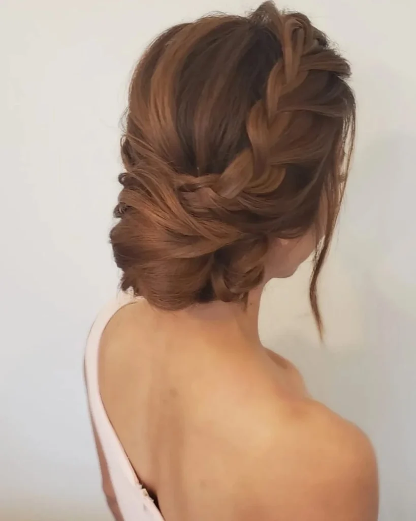 17 Fancy Hairstyles That'll Make You Look Like You Actually Tried (Without Trying Too Hard) 3 Braided Crown Updo