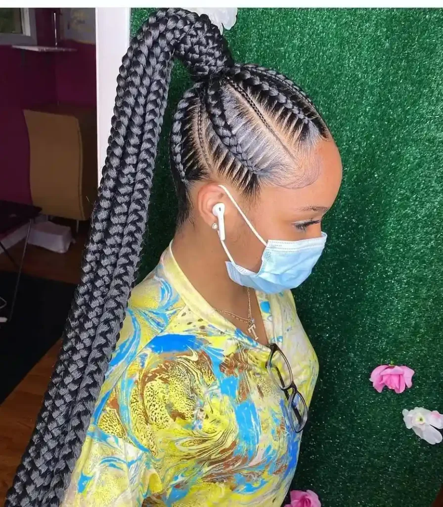 15 Cheer Hairstyle Ideas That’ll Make You Look Game-Day Ready in Seconds 3 Braided High Ponytail