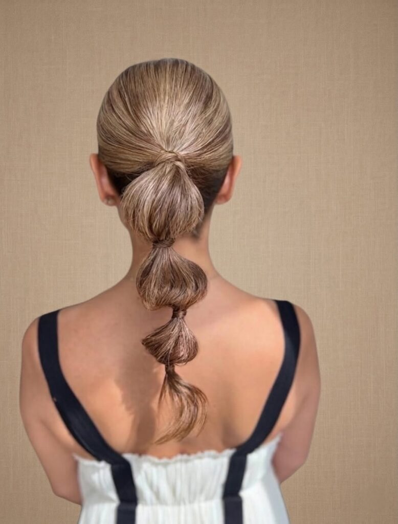 17 Prom Hairstyles for Short Hair That Are Seriously Main-Character Energy 10 Bubble Pony for Short Hair