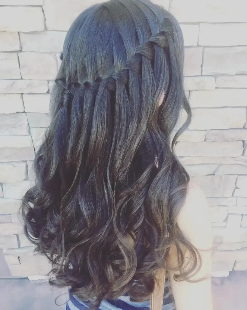 17 Fancy Hairstyles That'll Make You Look Like You Actually Tried (Without Trying Too Hard) 7 Cascading Waterfall Braid
