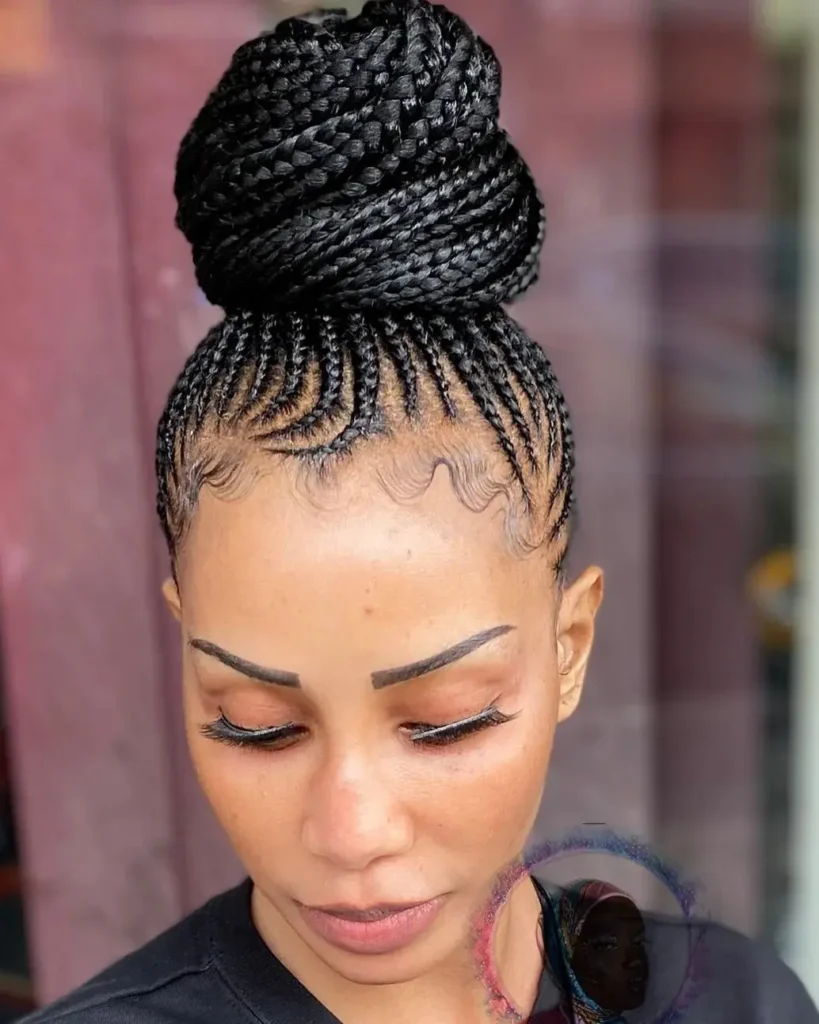 20 Dance Hairstyles That Stay Slaying From the First Beat to the Last Bow 8 Cornrows into a Bun or Ponytail