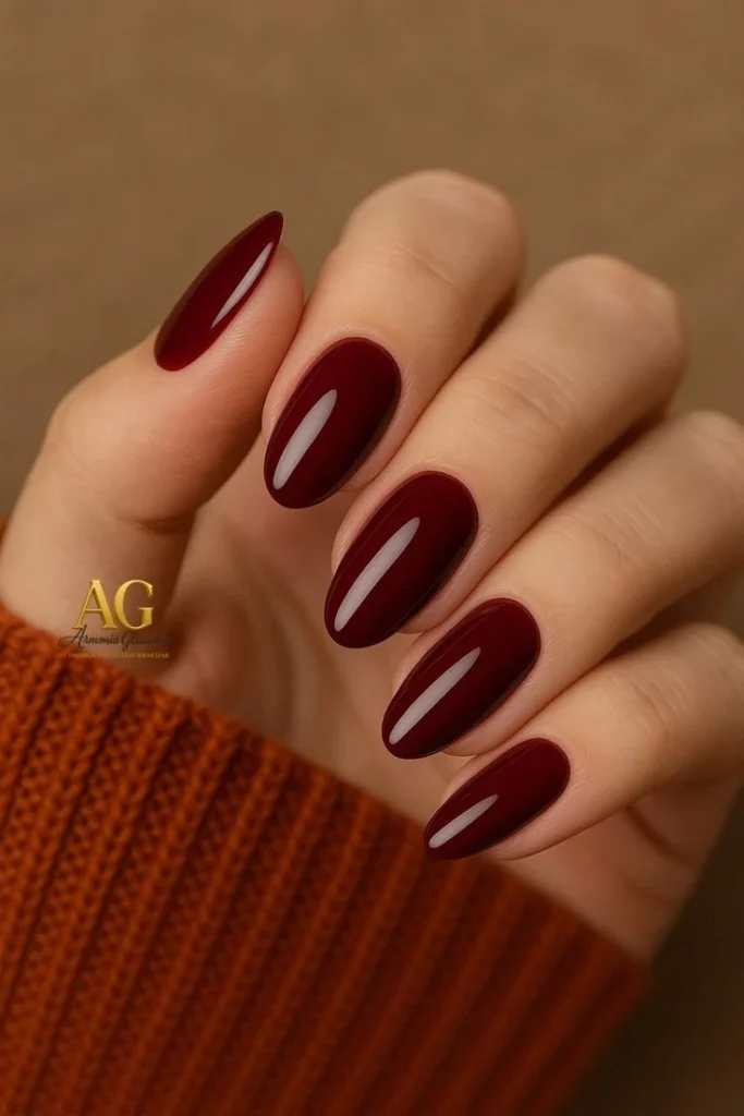 16 Dark Red Nails That Look Expensive, Moody, and Way Too Good to Ignore 3 Dark Red Almond Nails